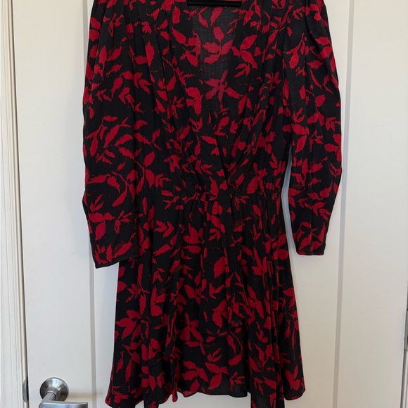 Zadig & Voltaire Black and Red Long Sleeve Dress - Picture 4 of 5